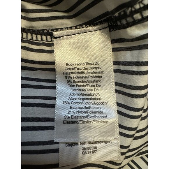 DKNY Top S Small The Everywhere Sweatshirt Black Blue White Crystals NWT NEW - Picture 14 of 15